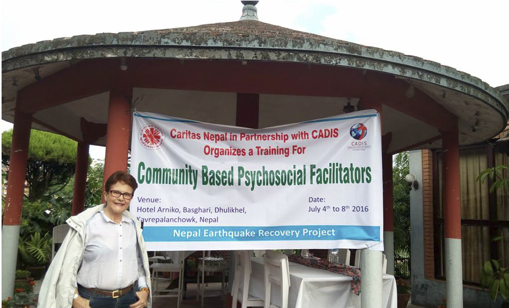 Testimonio de Consuelo Santamaría  tras el  Primer encuentro de facilitadores de apoyo psicosocial en  Kathmandú.
