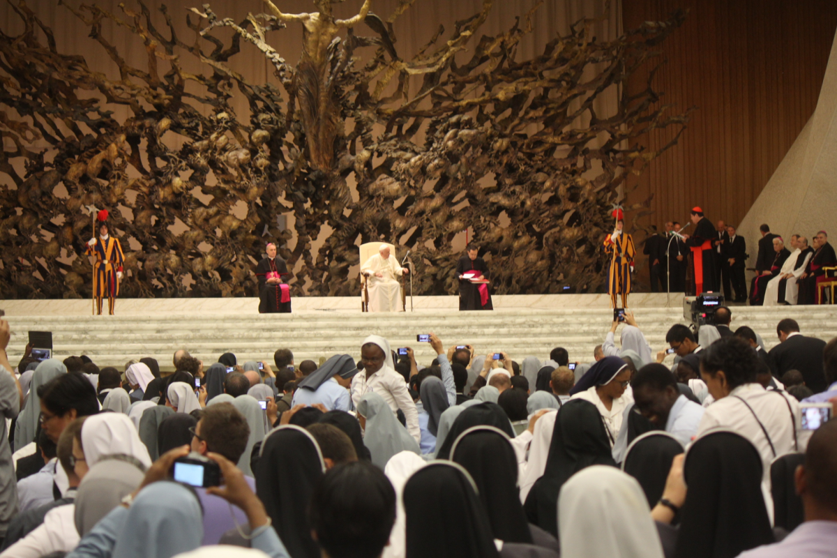 Encuentro del Papa Francisco con consagrados y consagradas jóvenes