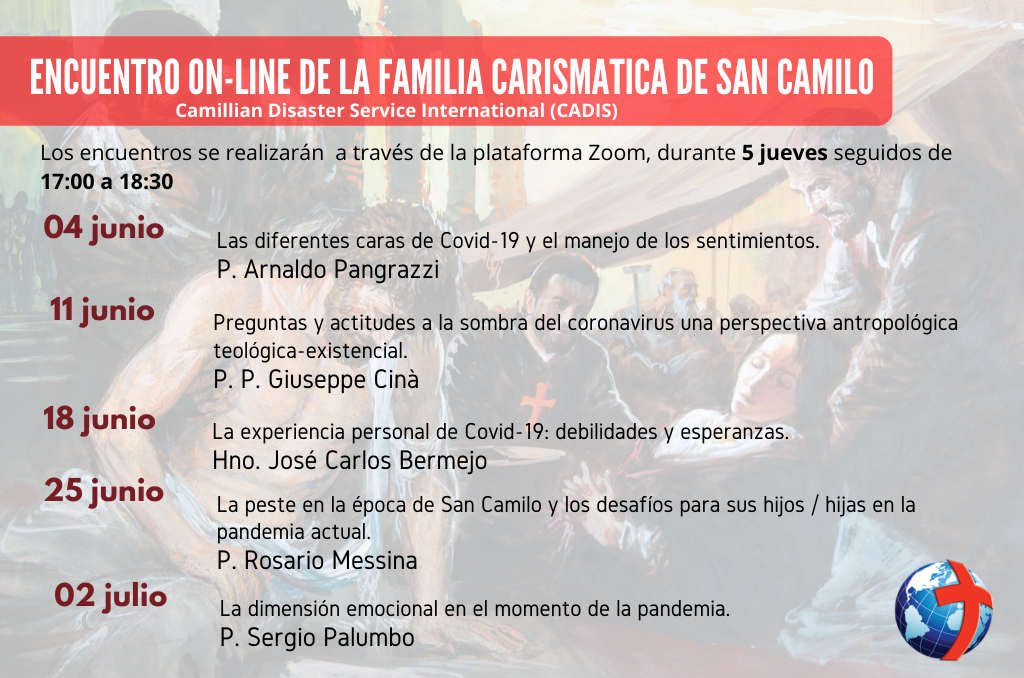 Encuentro On-line de la Gran Familia Carismática de San Camilo