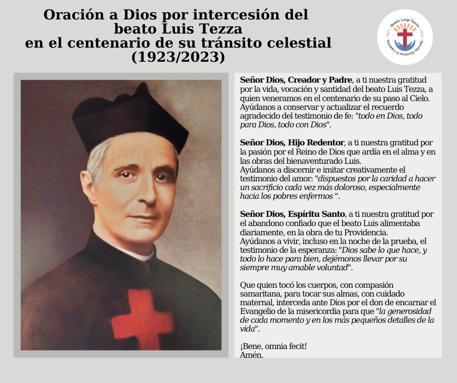 Oración oficial del Centenario del Dies Natalis del Beato Luis Tezza